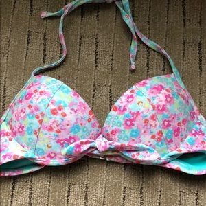 Floral Push-Up Bikini Top
